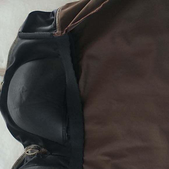 Land's End Brown Soft Cup Bathing Suit Top Tankini 22W - Picture 3 of 6